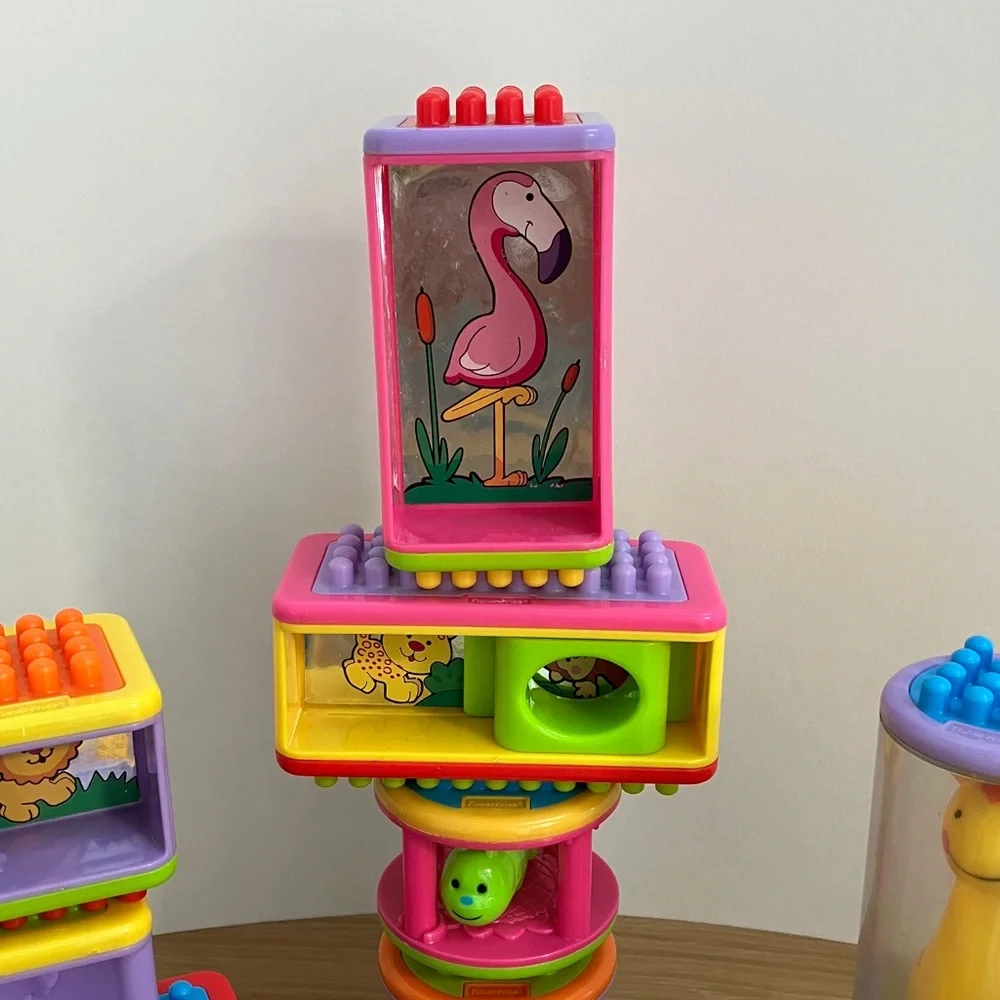 Vintage Fisher-Price Bristle Blocks